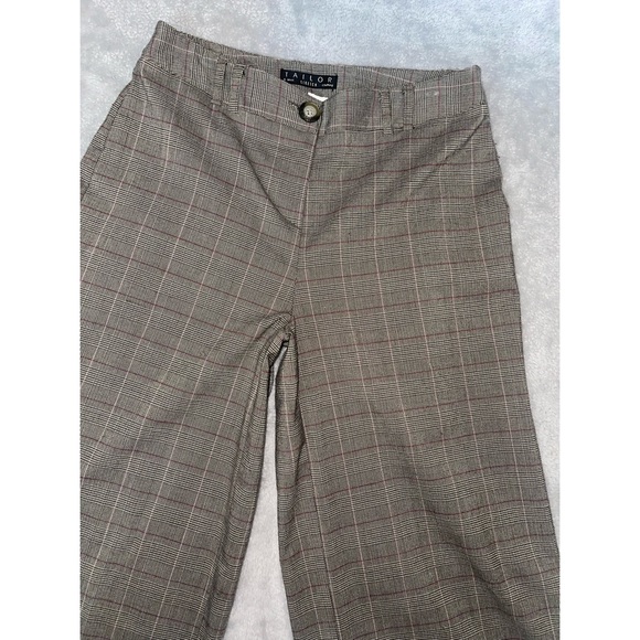 Women’s Light Green Plaid Tailor B. Moss Capri Slacks 💚 - Picture 8 of 16